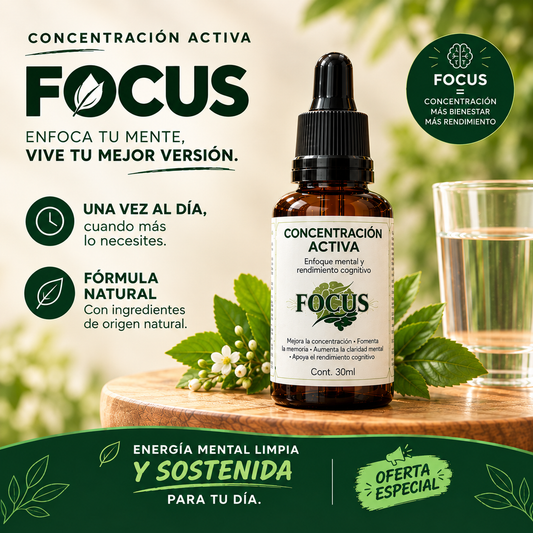 Gotas FOCUS concentración activa
