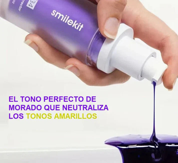 Blanqueador Dental Morada V34, ¡Sonrisa Brillante!